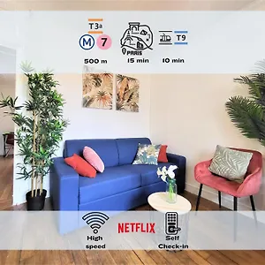  Appartement L'oasis - Metro Porte D'italie